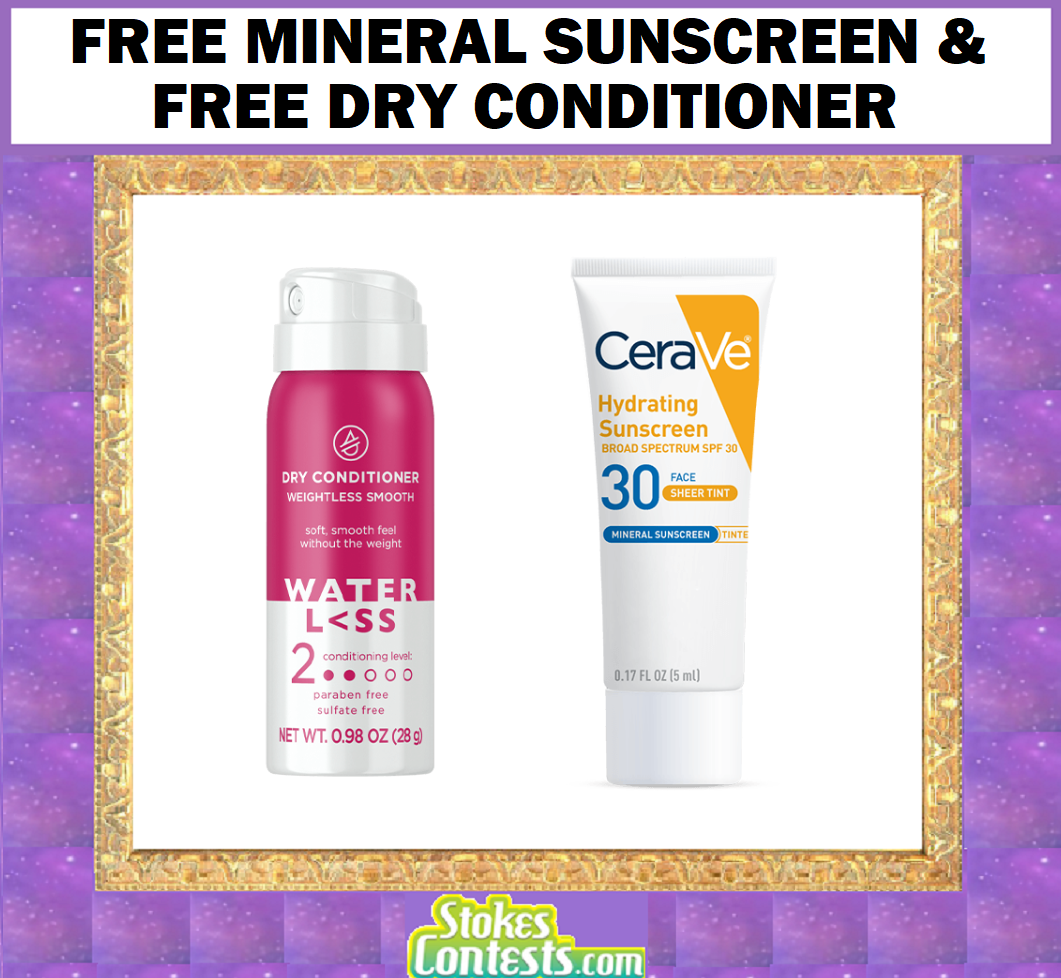 Image FREE CeraVe Mineral Sunscreen & FREE Dry Conditioner