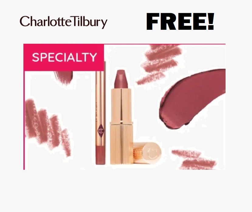 Image FREE Charlotte Tilbury Mini Pillow Talk Lipstick & Liner SET