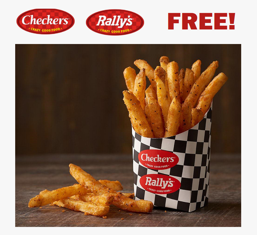 Image FREE French Fries at Checkers and Rally’s
