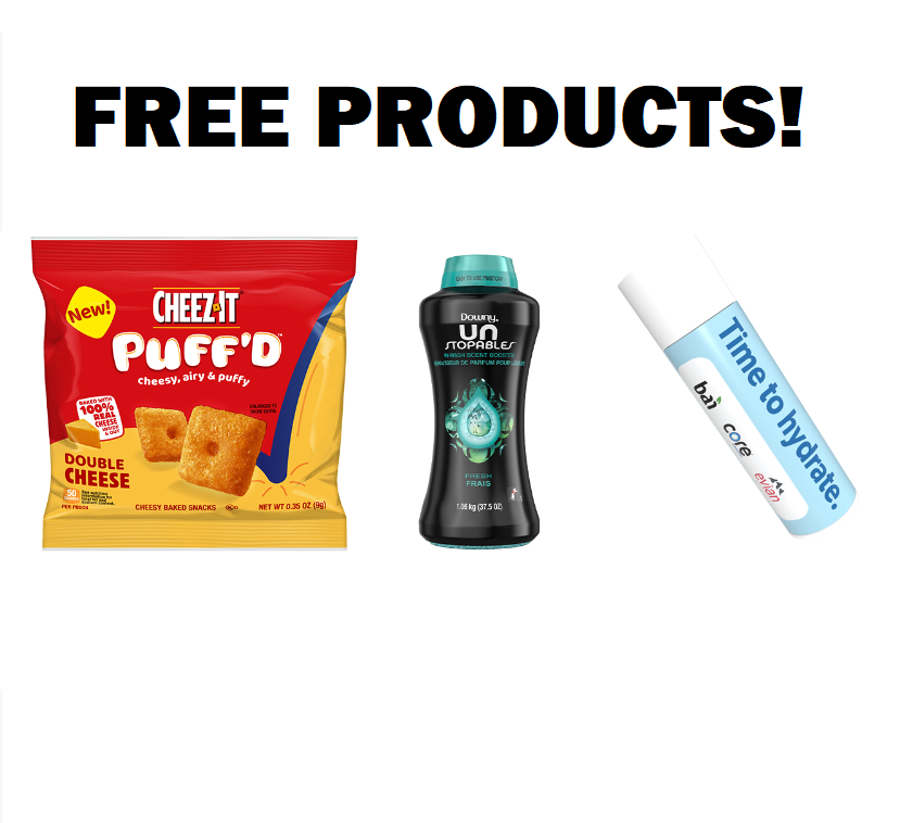 Image FREE KDP Hydration Lip Balm, Cheez-It Puff’d or Downy Unstopable