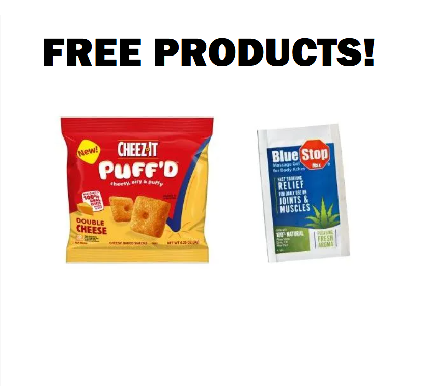 Image FREE Cheez-It Puff’d Or Blue Stop Max Massage Gel