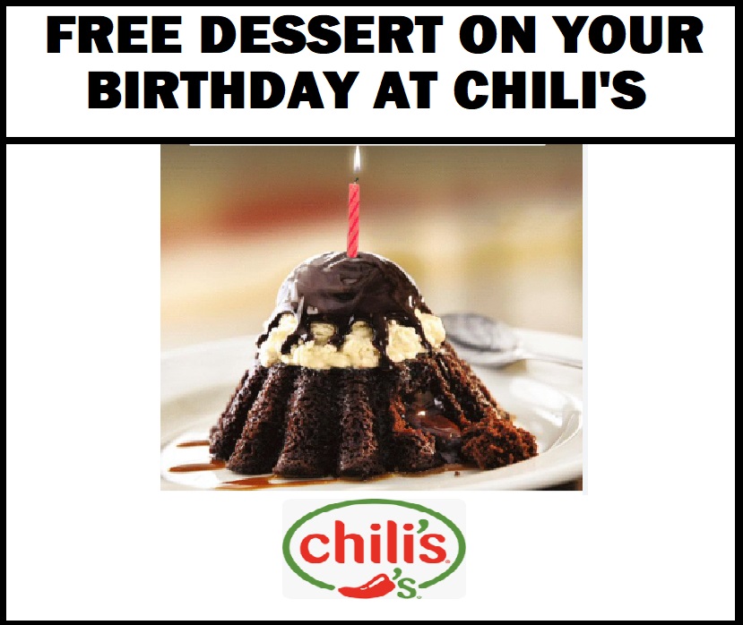Image FREE Dessert on Your Birthday at Chili's