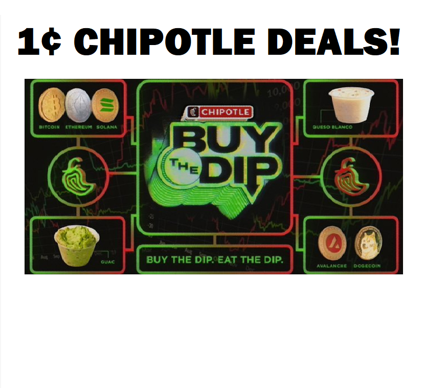 Image FREE Crypto or 1¢ Chipotle Deals