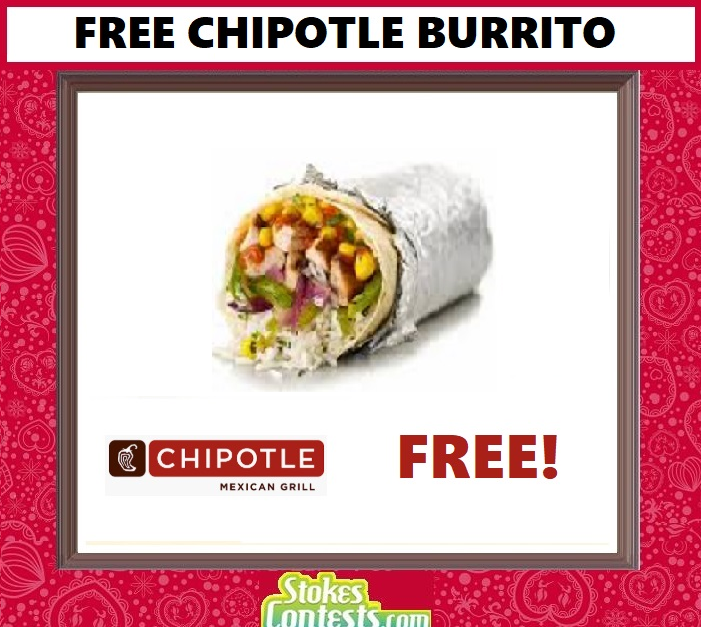 Image FREE Chipotle Burrito