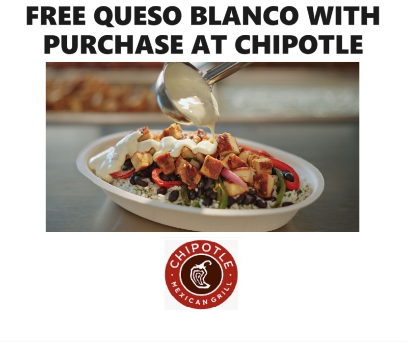 Image FREE Queso Blanco with Purchase at Chipotle