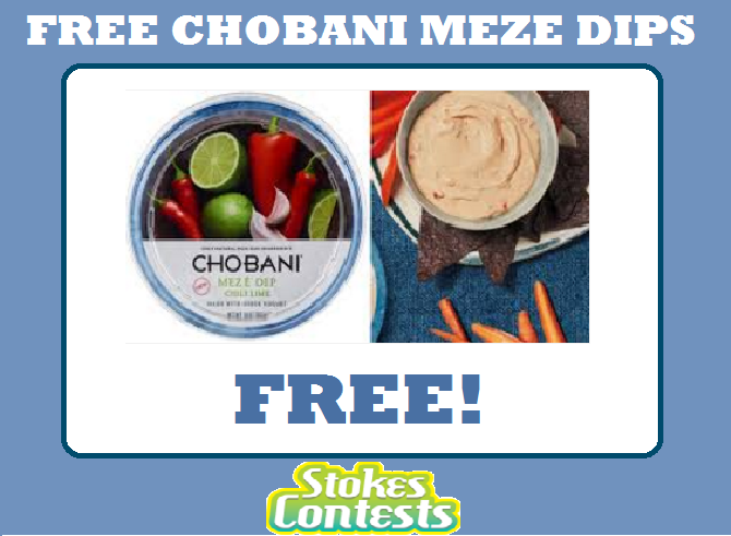 Image FREE Chobani Meze Dips TODAY ONLY!