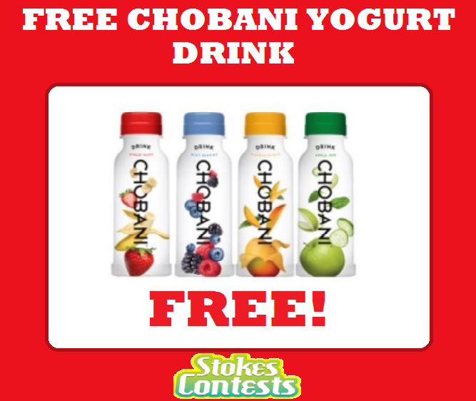 Image FREE Chobani Yogurt Drink TODAY ONLY!