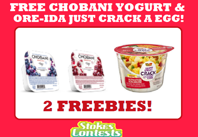 Image FREE Chobani Greek Yogurt & FREE Ore-Ida Just Crack a Egg! TODAY ONLY!