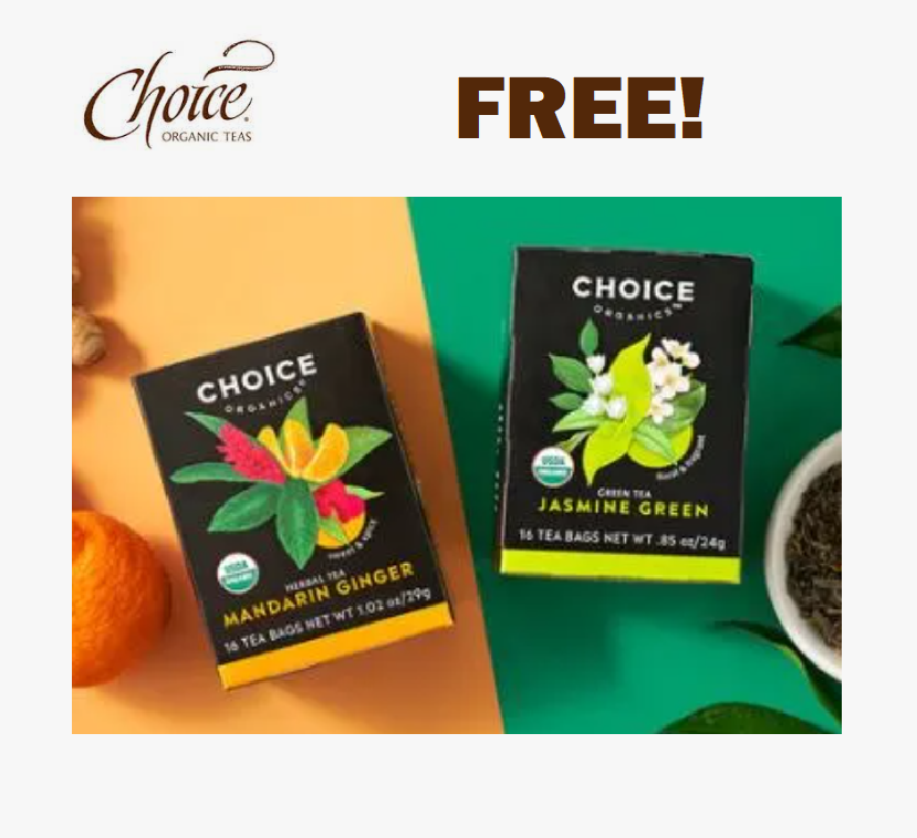 Image FREE Choice Organics’ Tea