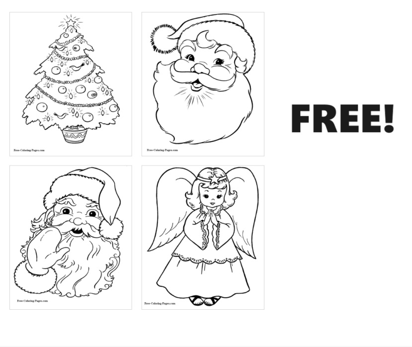 Image FREE Christmas Coloring Pages 