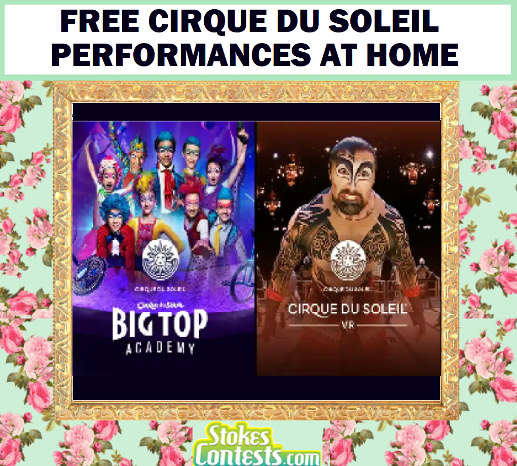 Image FREE Cirque Du Soleil Performances at Home