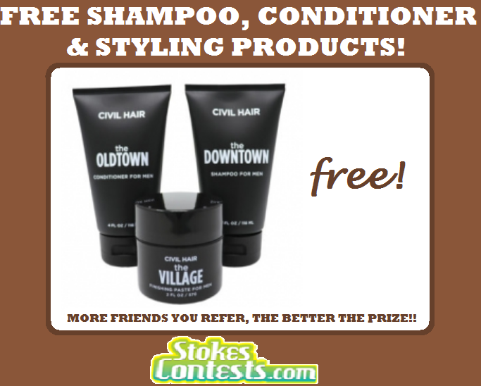 Image FREE Shampoo, Conditioner & Styling Products for Men!