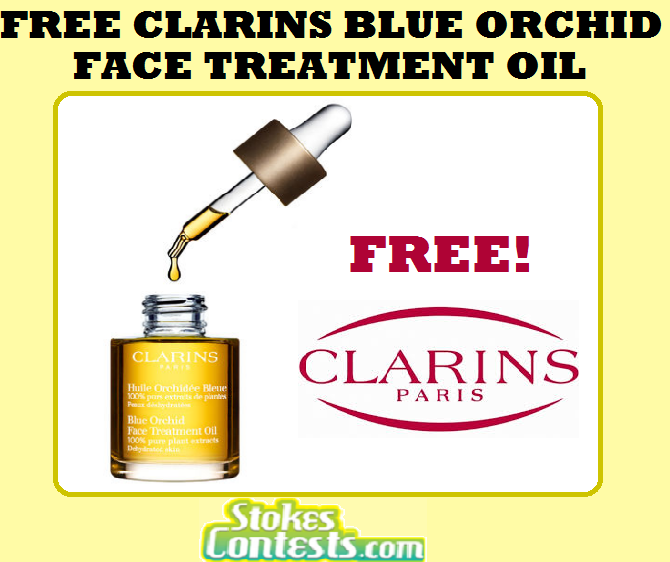 Image FREE Clarins Blue Orchid Face Treatment Oil 