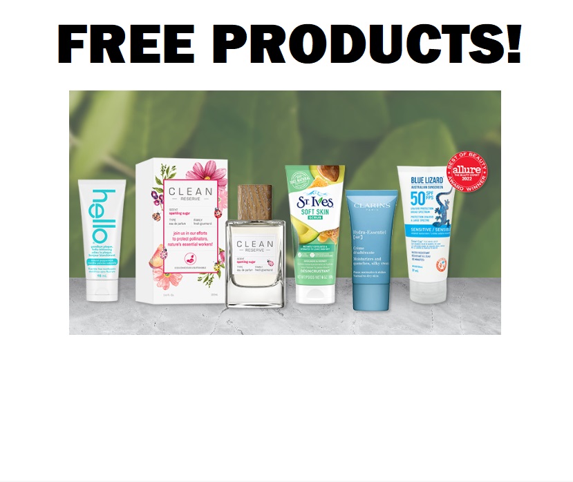 Image FREE BOX of Products! Clarins Cream, Hello, Clean Reserve,  St. Ives & MORE!