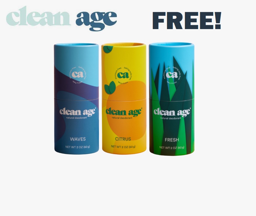 Image FREE Clean Age Natural Deodorant