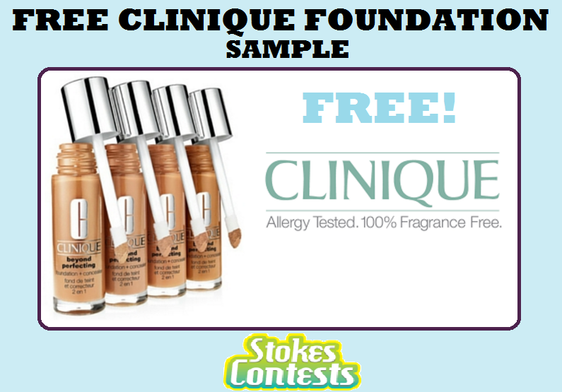 Image FREE 5 Day Clinique Foundation Sample.