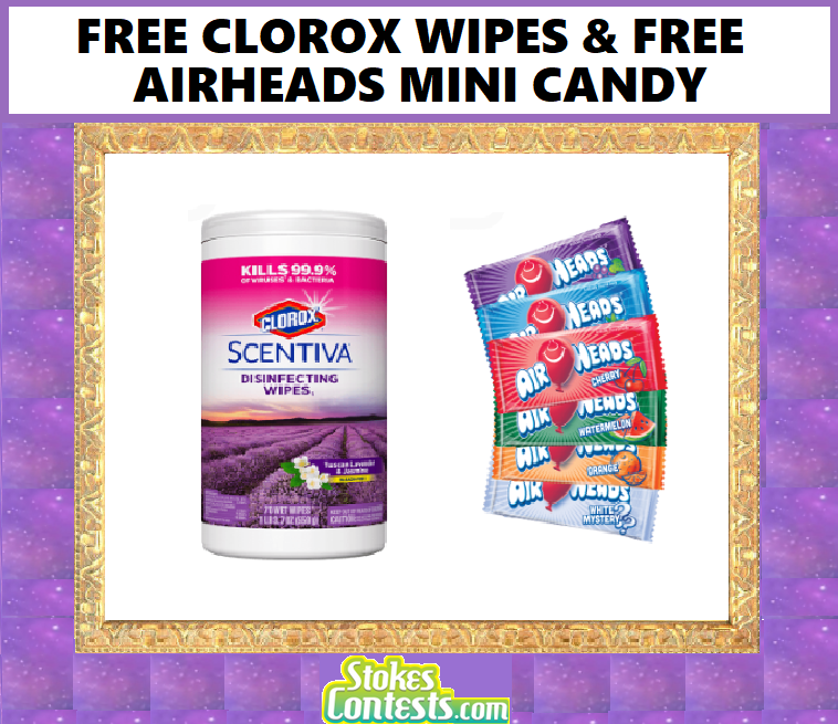 Image FREE Clorox Wipes & FREE Airheads Mini Candy