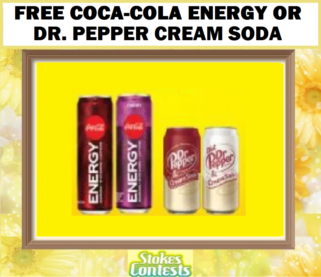 Image FREE Coca-Cola Energy or Dr. Pepper Cream Soda