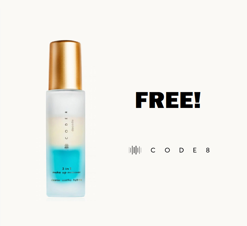 Image FREE Bottle of Code8 Makeup Remover