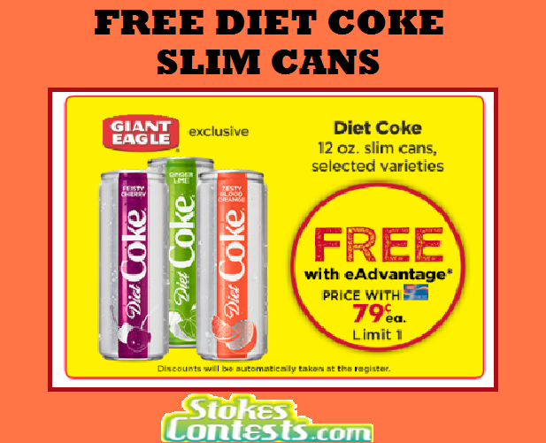 Image FREE Diet Coke Slim Can