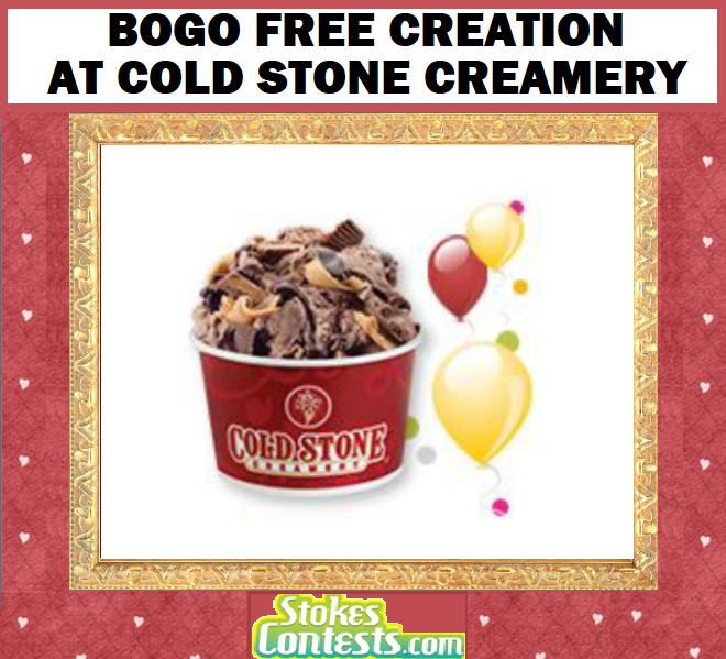 Image BOGO FREE Creation on Your Birthday at Cold Stone Creamery 