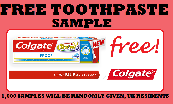 Image FREE Colgate Total Proof Toothpaste Sample 