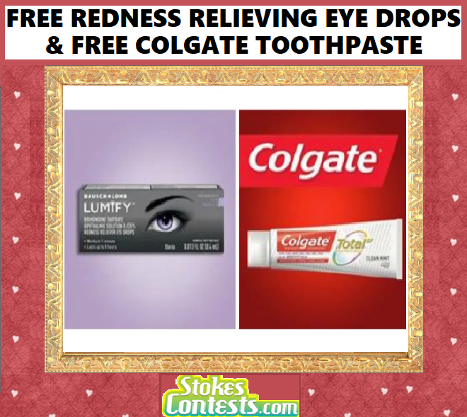 Image FREE Lumify Redness Relieving Eye Drops & Colgate Total Whitening Toothpaste