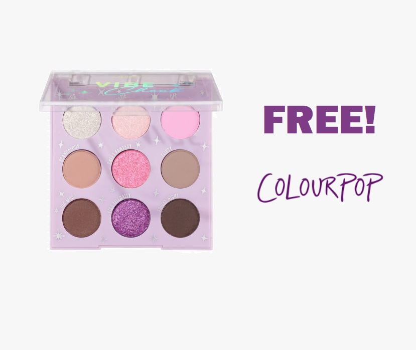 Image FREE Colourpop Vibe Check Shadow Palette