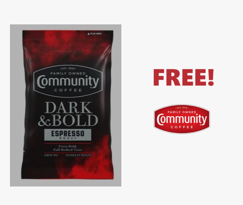 Image FREE Community Coffee Dark & Bold 