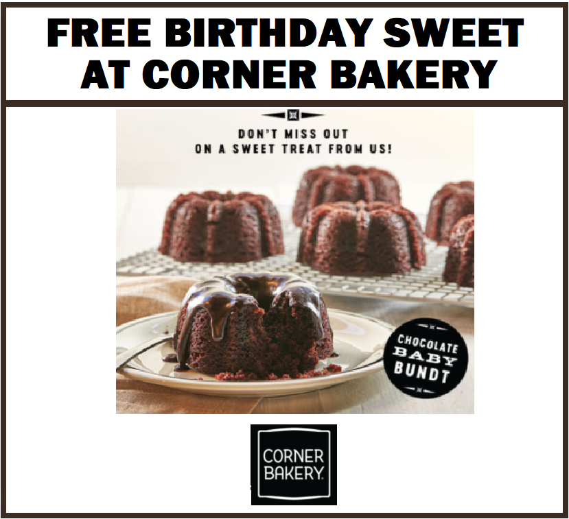 Image FREE Birthday Baked Pastry at Corner Bakery