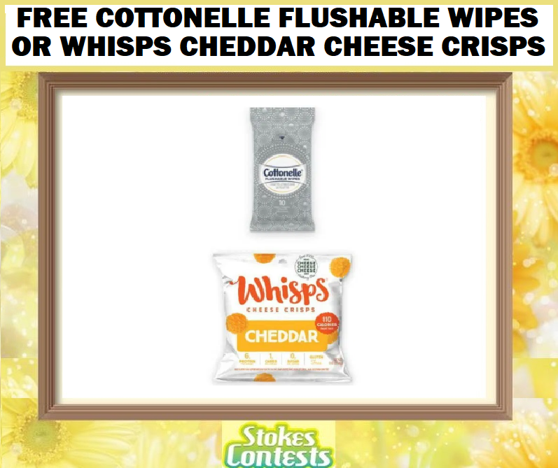 Image FREE Cottonelle Flushable Wipes Or Whisps Cheddar Cheese Crisps