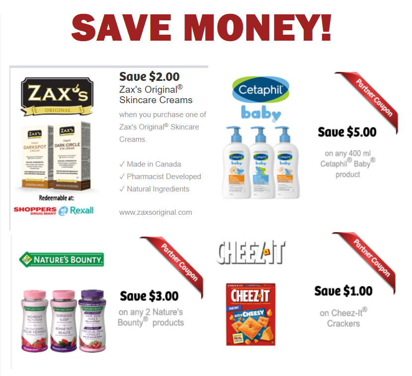 Image Save $2 on Zax's Skincare, Save $5 on Cetaphil Baby Lotion, Save $1 on Cheez-It Crackers & MORE!