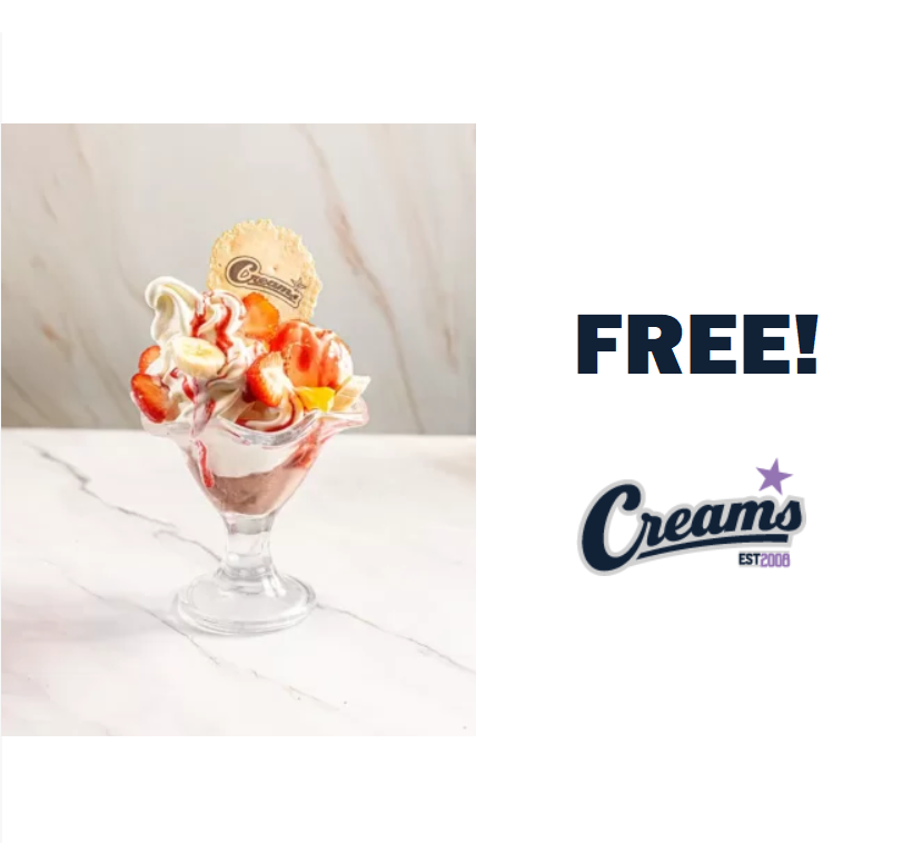 Image FREE Oreo Sundae at Creams Cafe