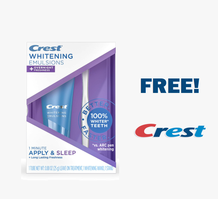 Image FREE Crest Whitening Emulsions + Overnight Freshness Kits