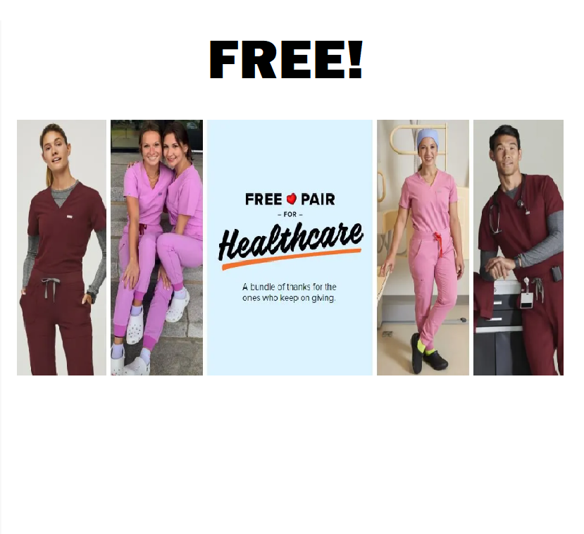 Image FREE Pair Of Crocs & A Pair Of FIGS Scrubs for Healthcare Workers