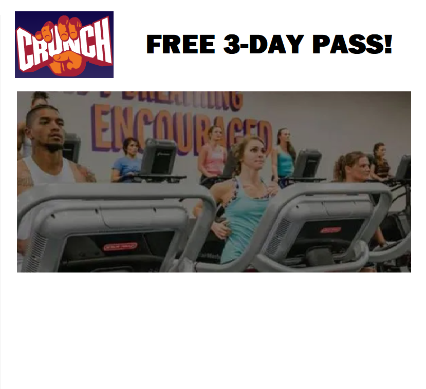 Image FREE 3-Day Pass at Crunch Fitness