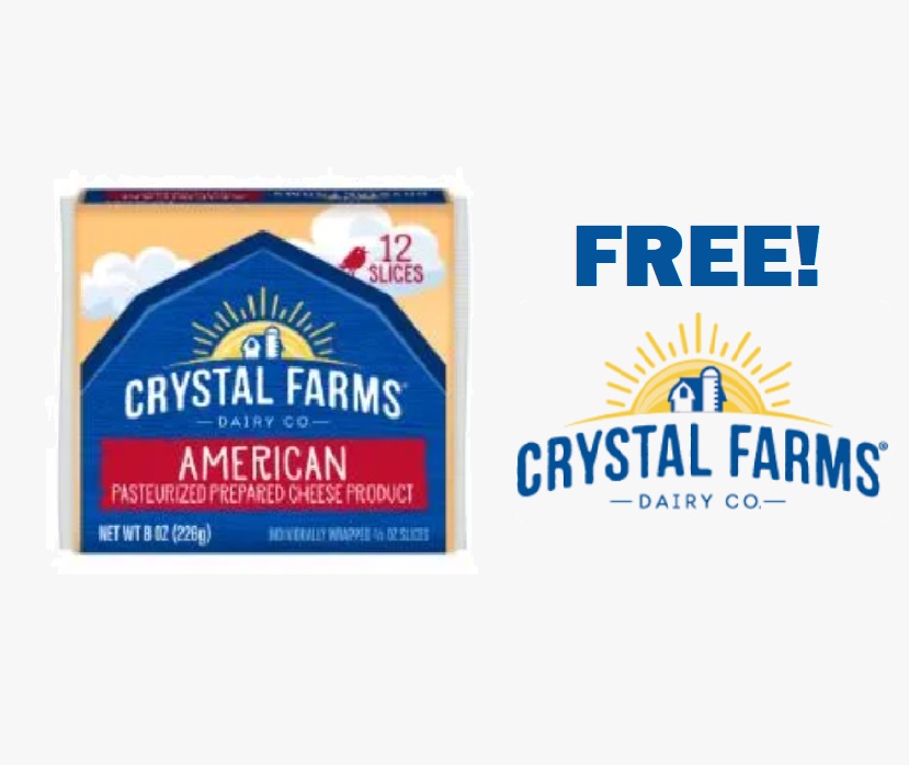 Image FREE 8 Oz Crystal Farms American Singles Cheese