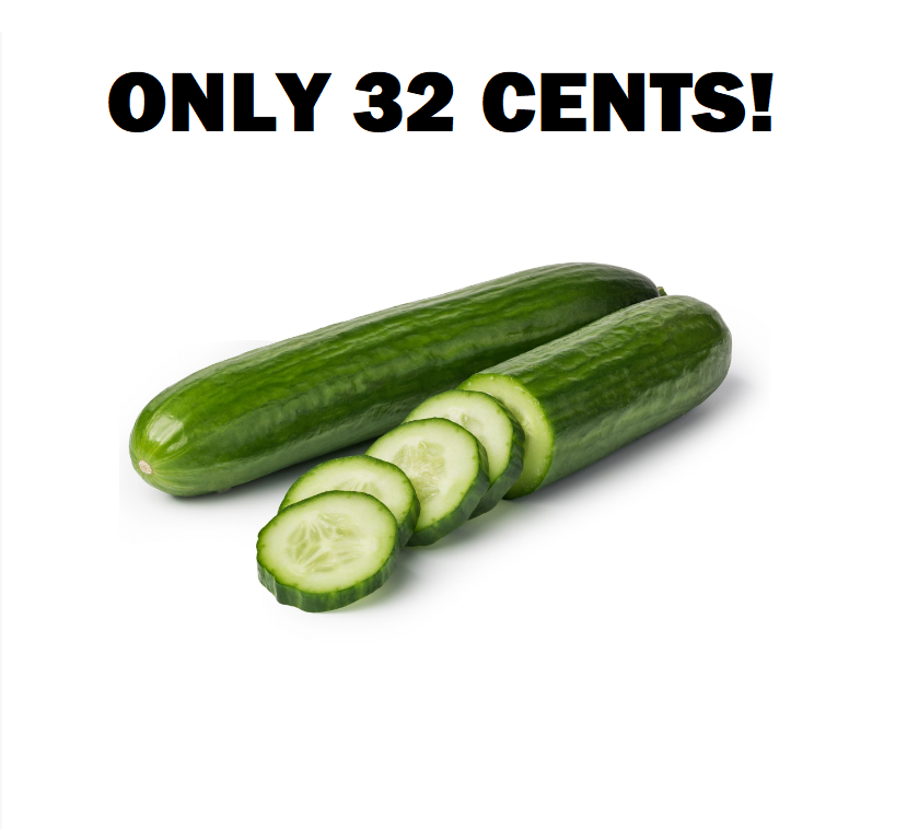 Image Cucumbers for ONLY 32 CENTS!