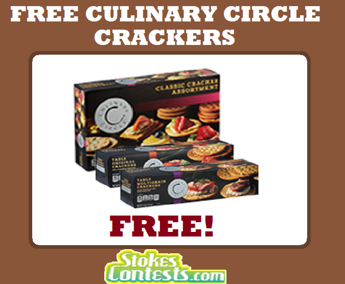 Image FREE Culinary Circle Crackers TODAY ONLY!