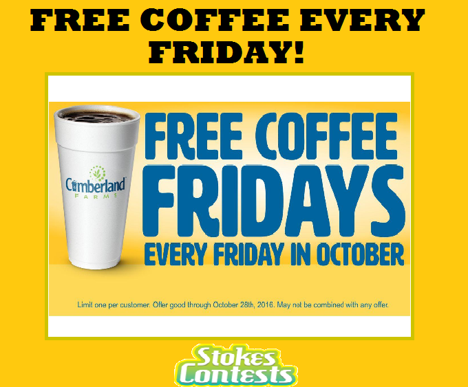 Image FREE Coffee Every Friday In October