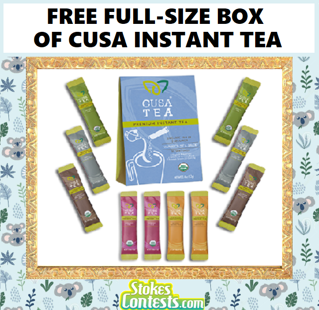 Image FREE Full-Size BOX of Cusa Instant Tea