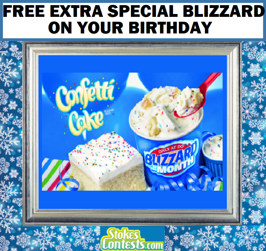 Image FREE Extra Special Blizzard On Your Birthday Week at Dairy Queen