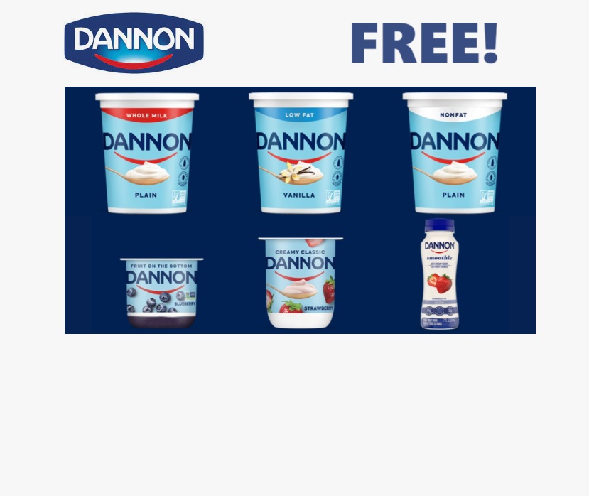 Image FREE Dannon Yogurt Product