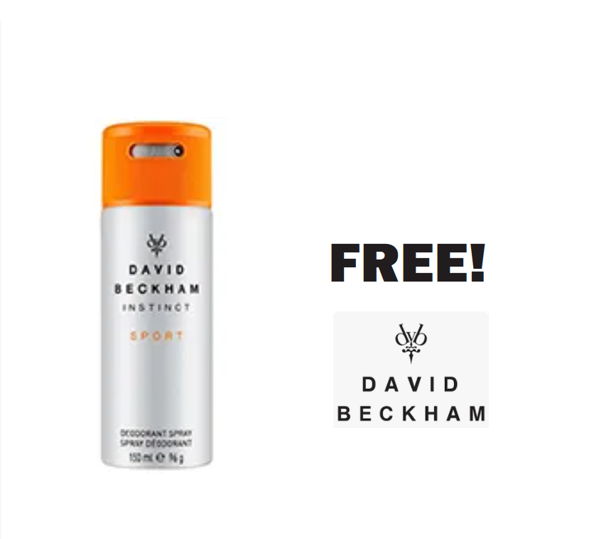 Image FREE David Beckham Deodorant