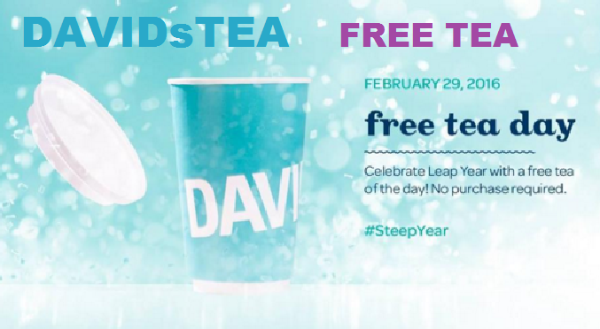 Image FREE Tea of the Day at DAVIDsTEA Canada