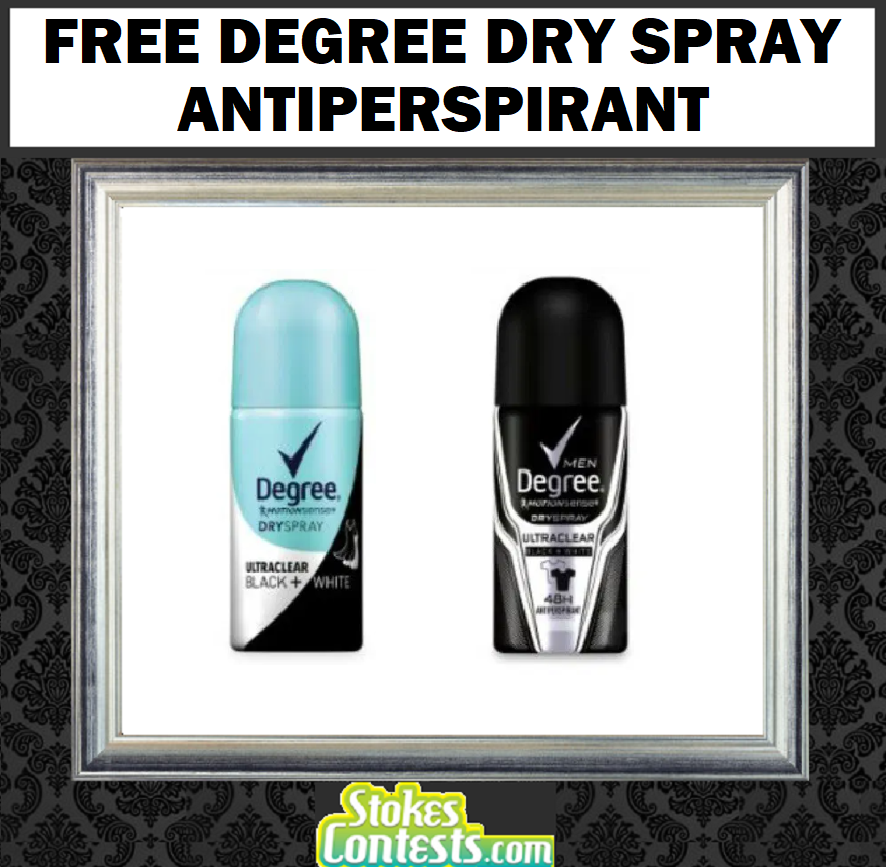 Image FREE Degree Men’s & Women’s Dry Spray Antiperspirant 