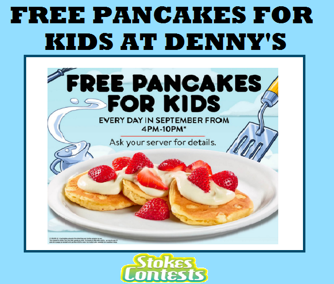 Image FREE Pancakes For Kids at Denny's