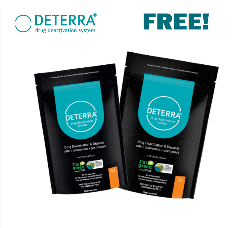 Image FREE Deterra Drug Deactivation System To Safely Dispose Unused Medications