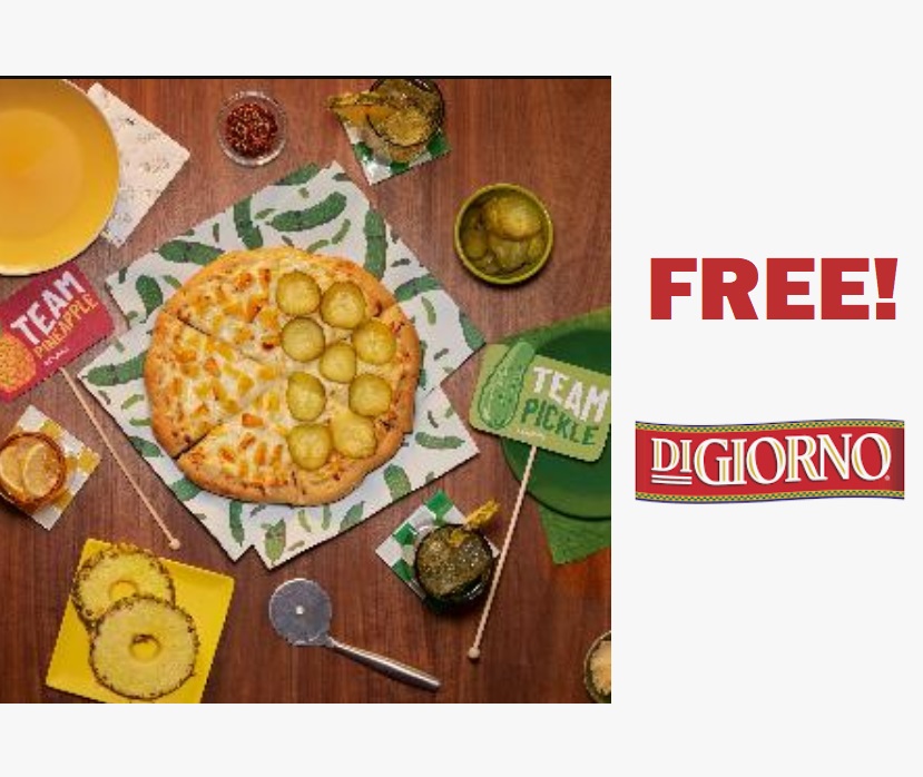 Image FREE Pickle and Pineapple Pizzas EVERY WEEK in September at DiGiorno