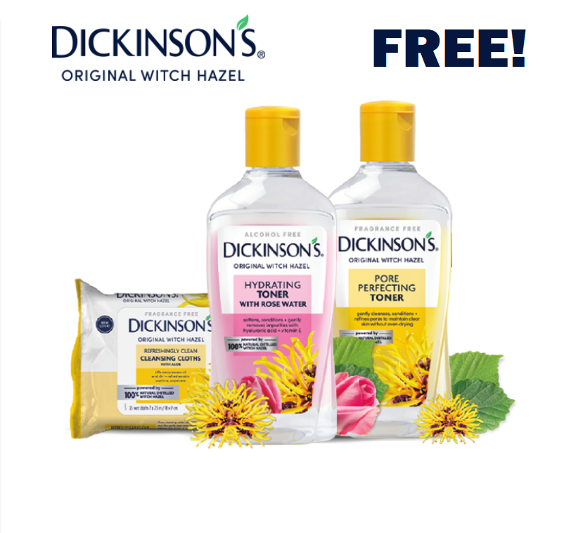 Image FREE Dickinson’s Witch Hazel Skincare